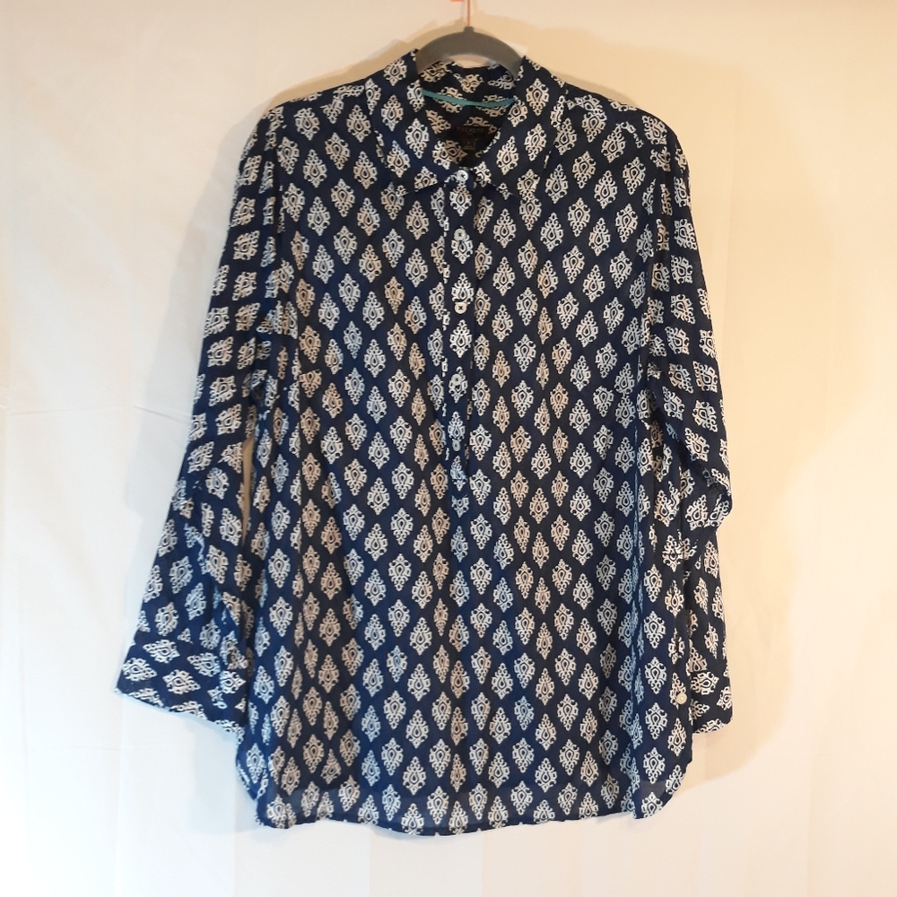 Talbots plus blouse - Picture 2 of 7